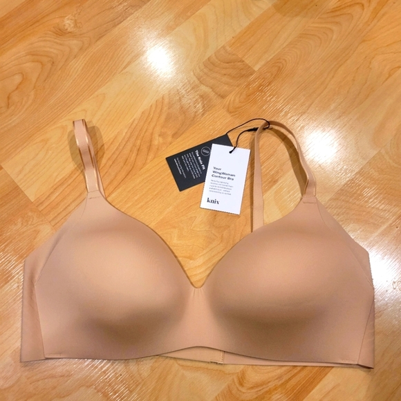 Knix Wingwoman Contour Wireless Bra Color Sand Size 5 New - Picture 8 of 14
